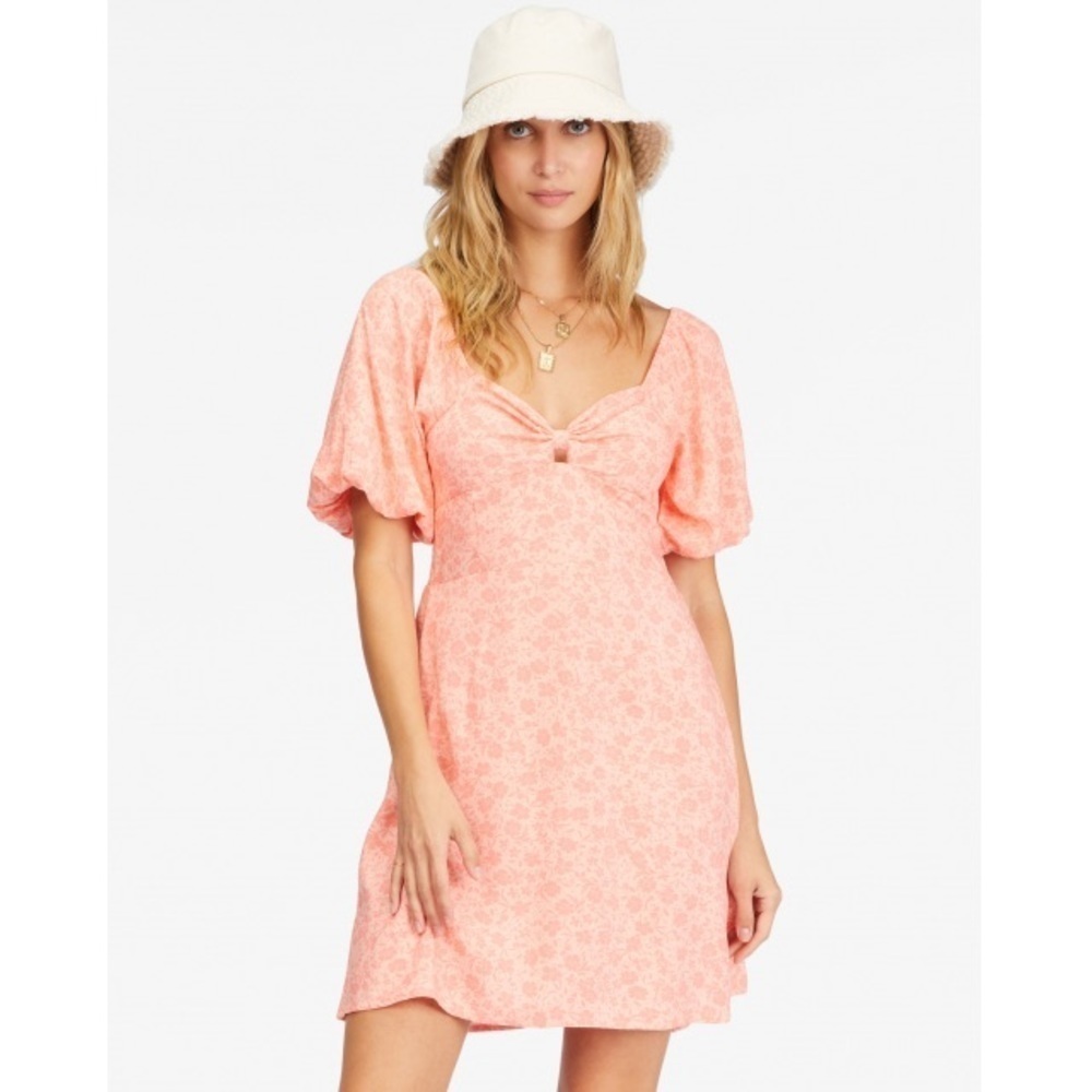 Billabong Loving Life Puff Sleeve Dress
